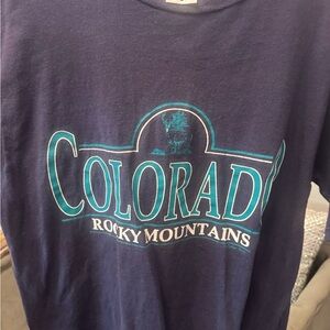 Colorado Rocky Mountains Navy Blue T-Shirt vintage 90s tee